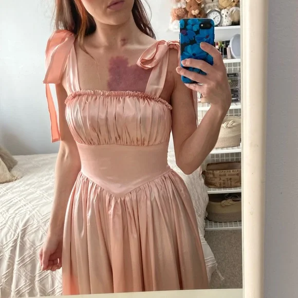 Pink Satin Princess Dress - Picture 7 of 7